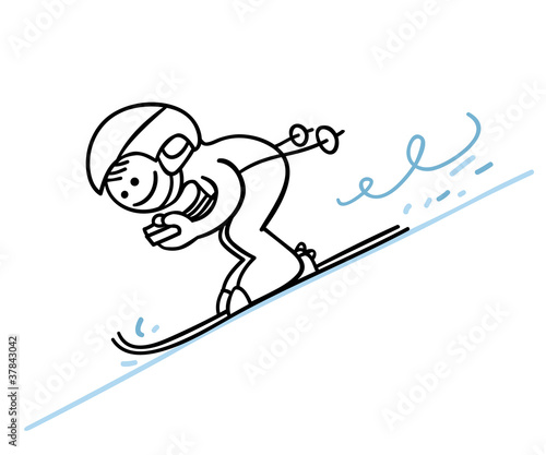 figur skirennfahrer