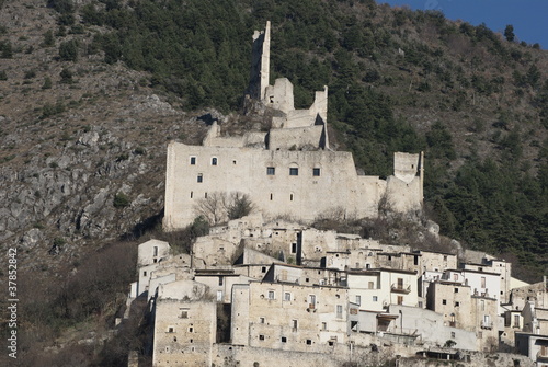 De Sanctis castle, Roccacasale, Abruzzi,Italy photo