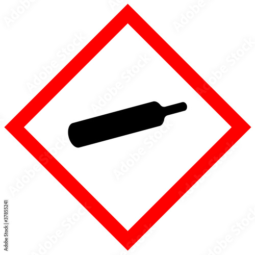 Schild Gefahrgut - Gasflasche