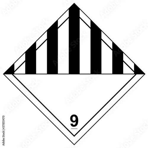 Schild Gefahrgut - sonstige Gefahren