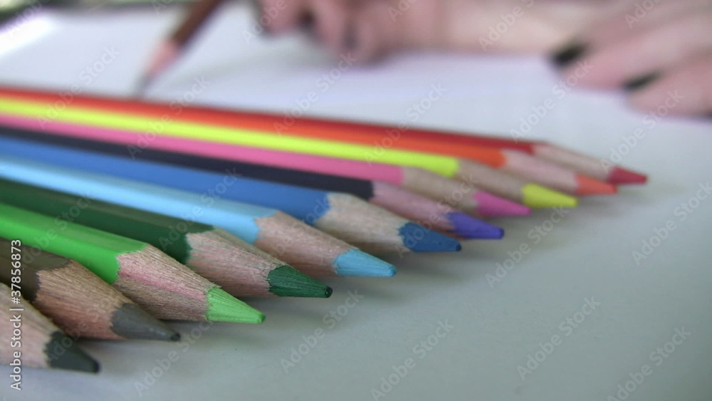 Painting with colored pencils Painting with colored pencils