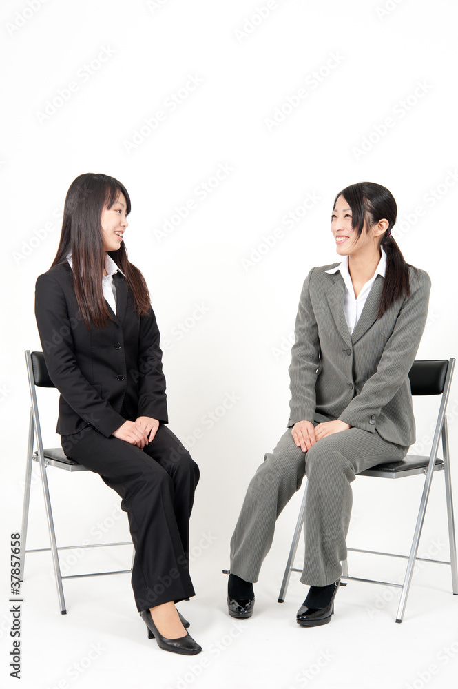 Obraz premium asian businesswomen relaxing