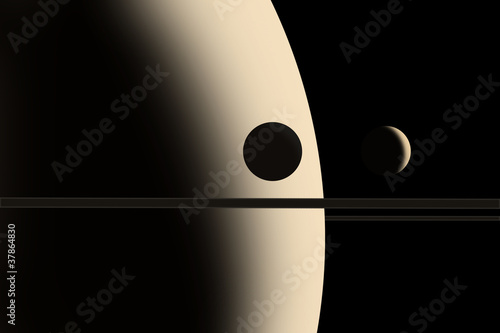 planet and moon