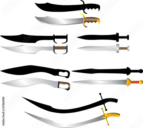 swords and sabers