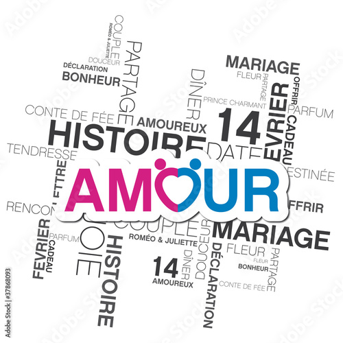 vecteur mot amour