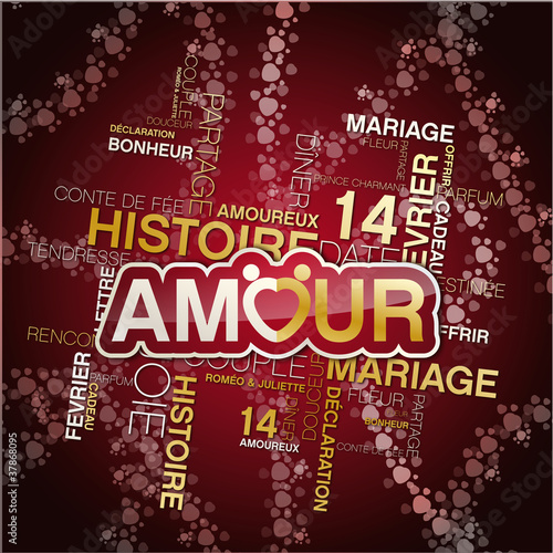 vecteur mot amour