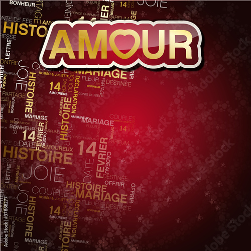 vecteur mot amour