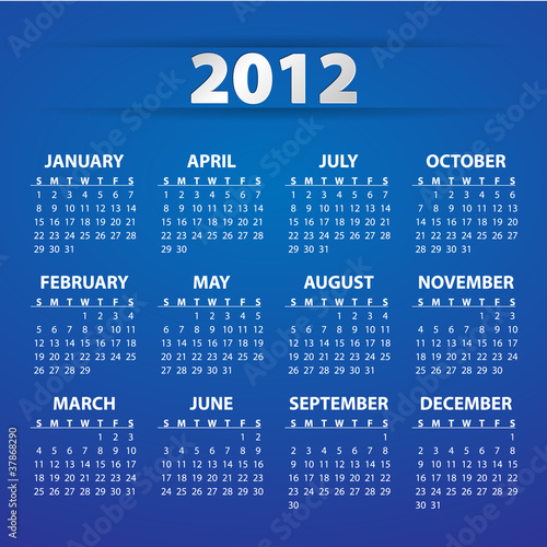 2012 calendar