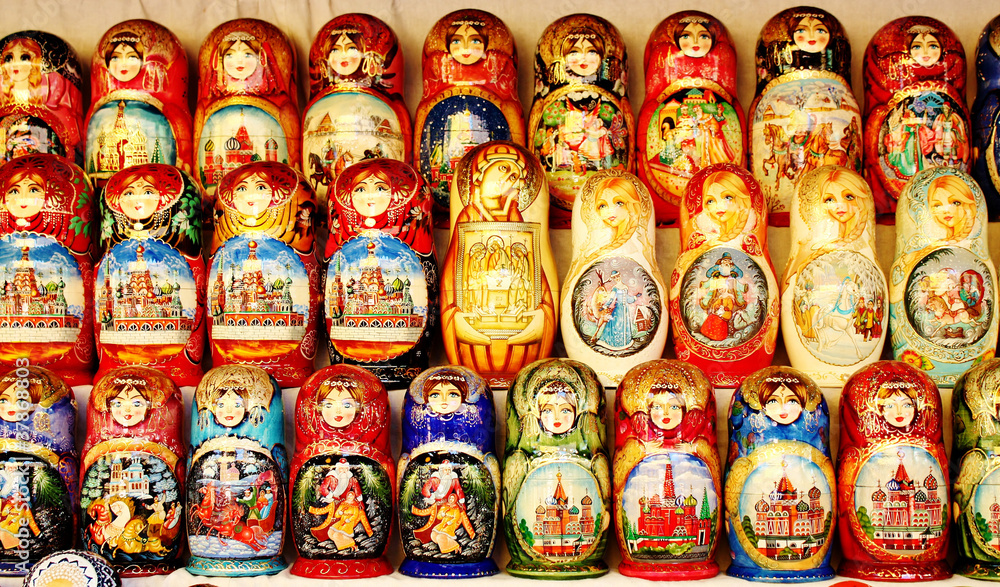 Nesting dolls for tourists