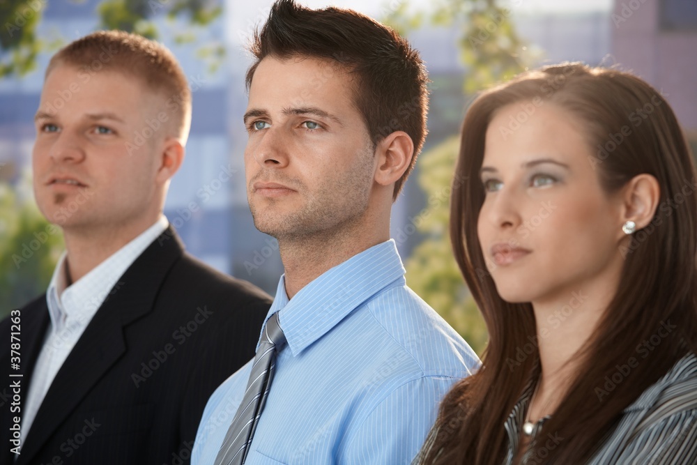 Determined and young businesspeople Determined and young businesspeople