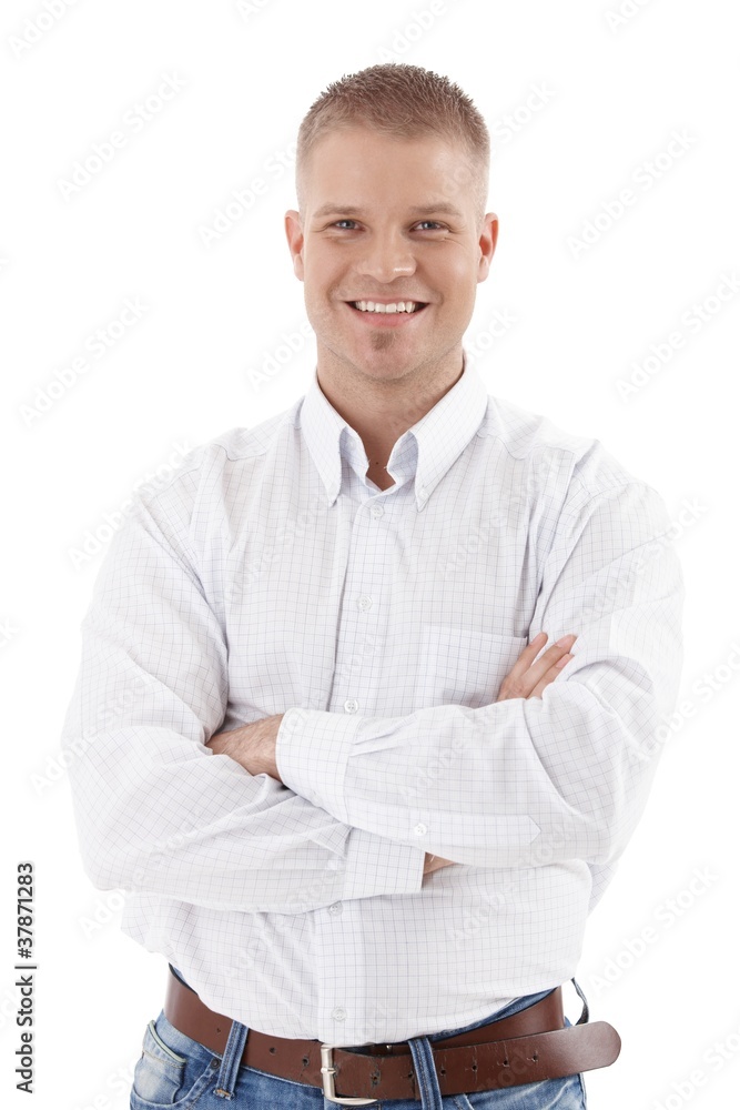 Casual business portrait of handsome man