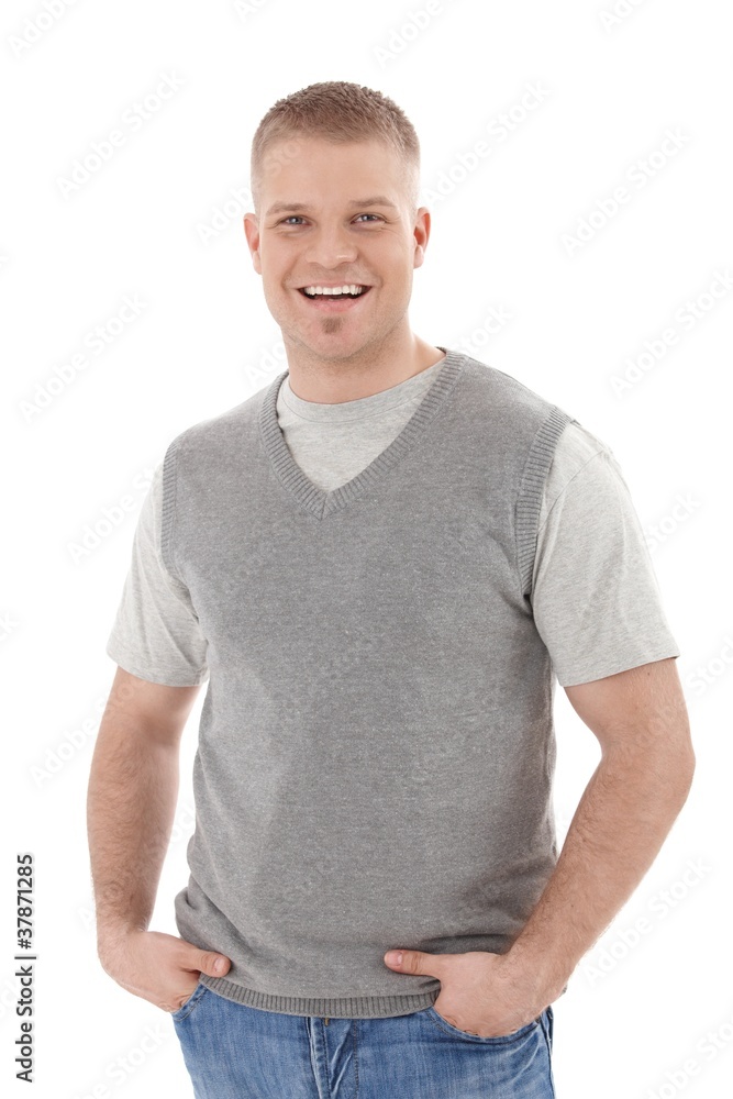 Obraz premium Laughing university student
