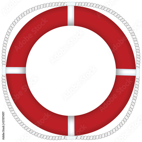 red lifebuoy
