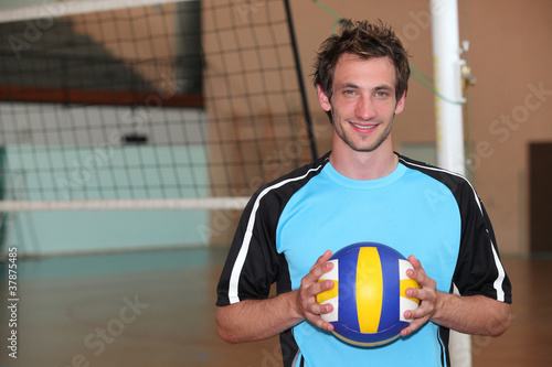 portrait of a volley-ball player