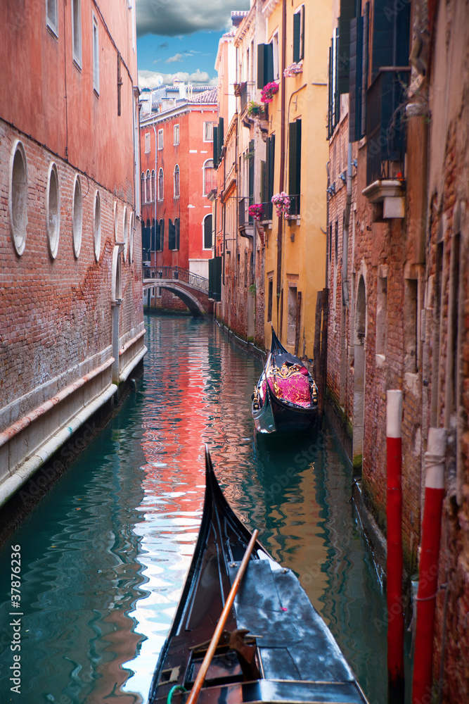 Canal with gondola