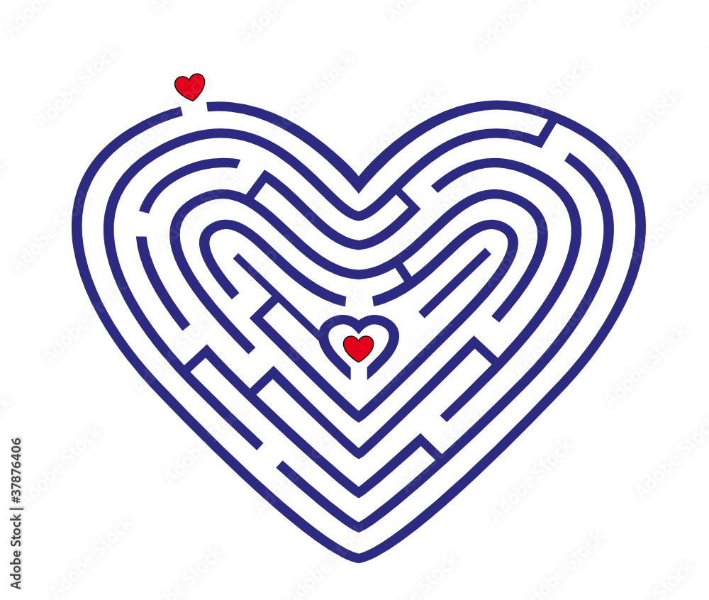 Labyrinth Herz Adobe Stock