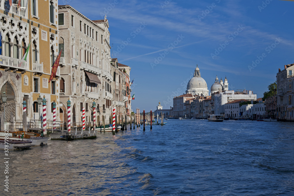 view of Basilica of St. Mary of Health from the grand canal