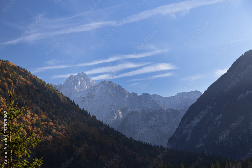 fall in the Italian Alps