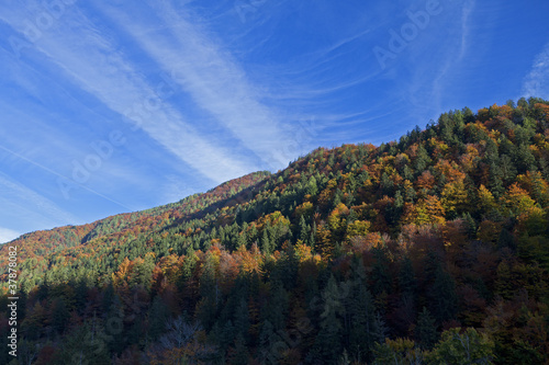 Italian hills in the fall