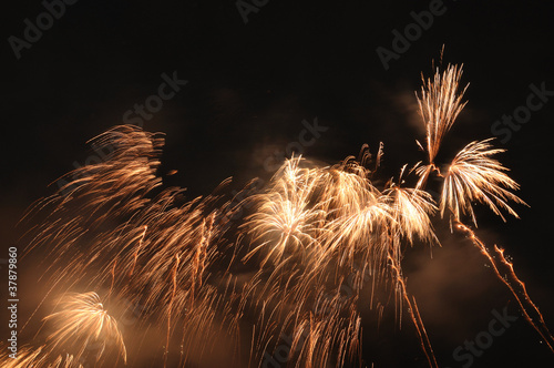 Obraz na plátně New Year night salute