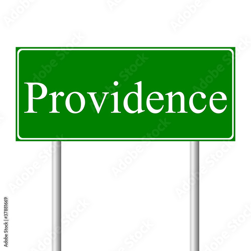 Providence green road sign