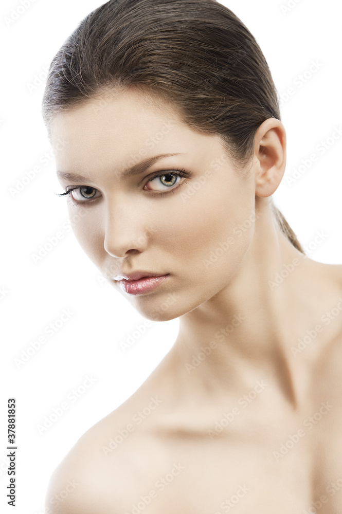 beauty style face shot, she is skewed to the right beauty style face shot, she is skewed to the right