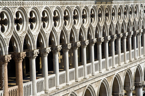 Foto Venice, facade of the palace of the doges, the Palazzo Ducale