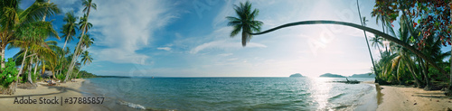 Tropical beach panorama #37885857