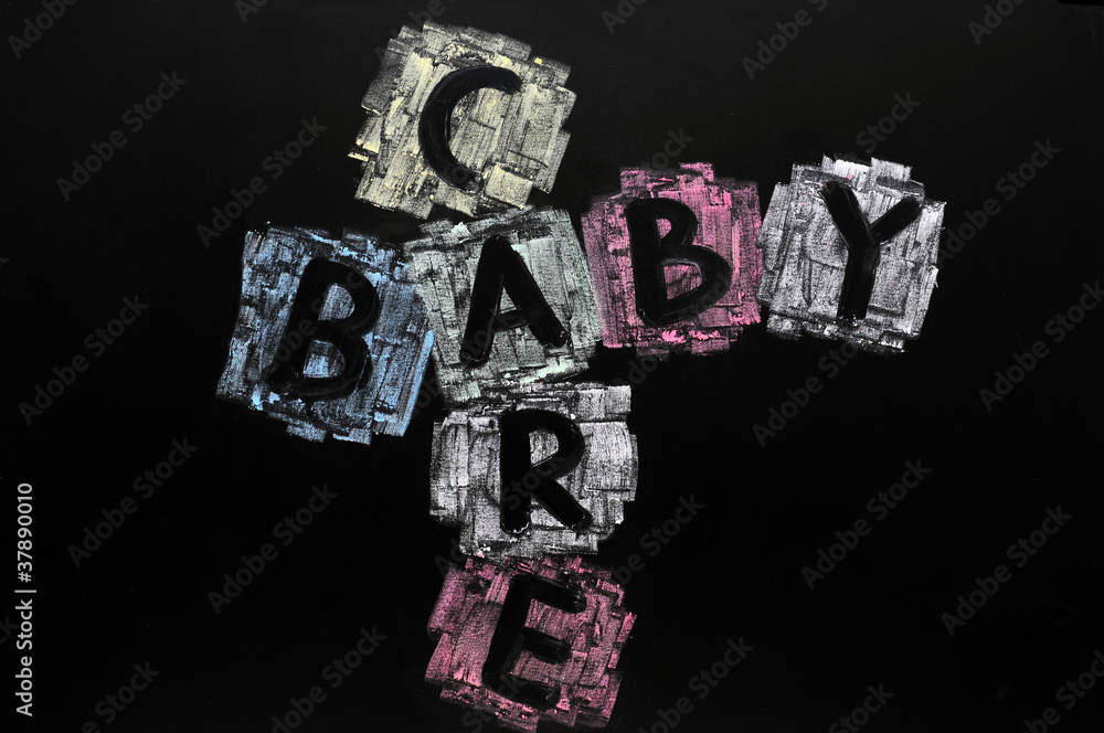 Crossword of baby and care