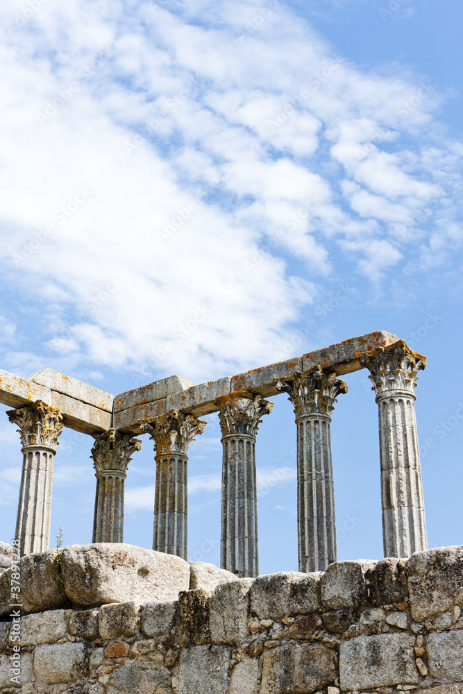 Roman temple of Diana, Evora, Alentejo, Portugal Roman temple of Diana, Evora, Alentejo, Portugal