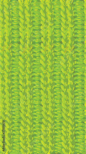 Knitting seamless border green patten