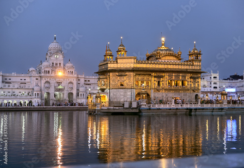 Amritsar Golden temple at dawn