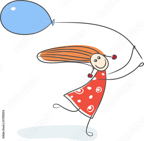 Mädchen mit Luftballon