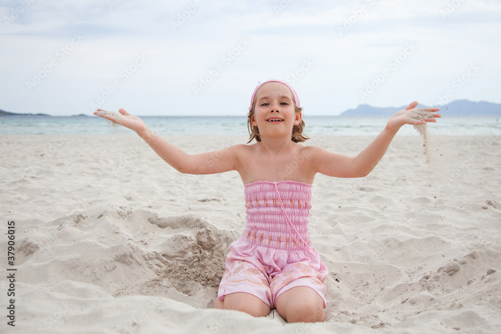 little girl playing in sand little girl playing in sand