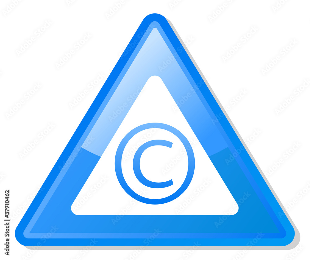 Copyright warning sign