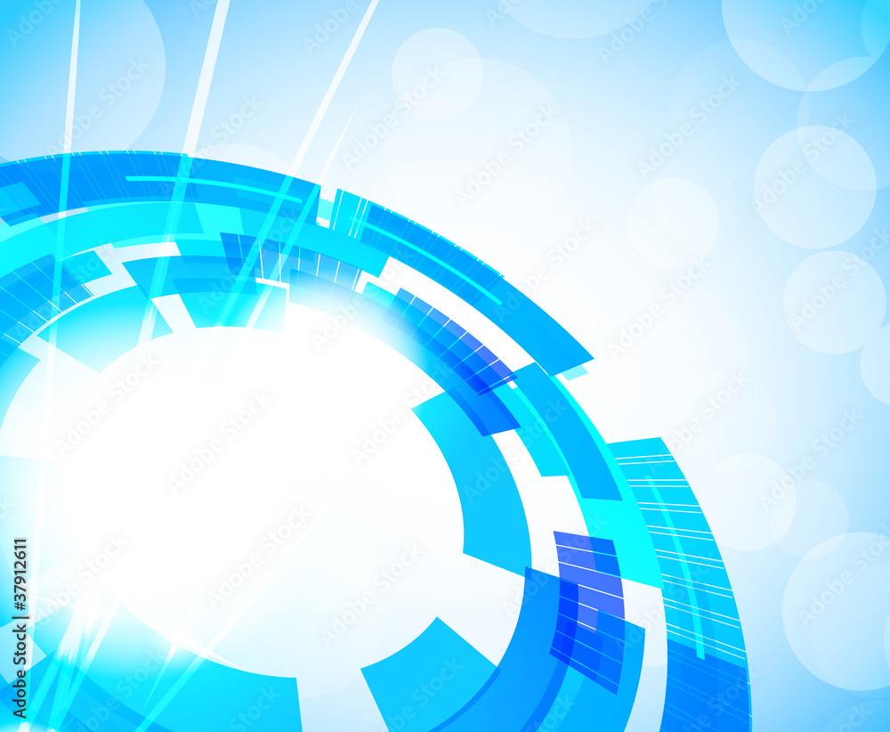 Naklejka premium Bright tech background