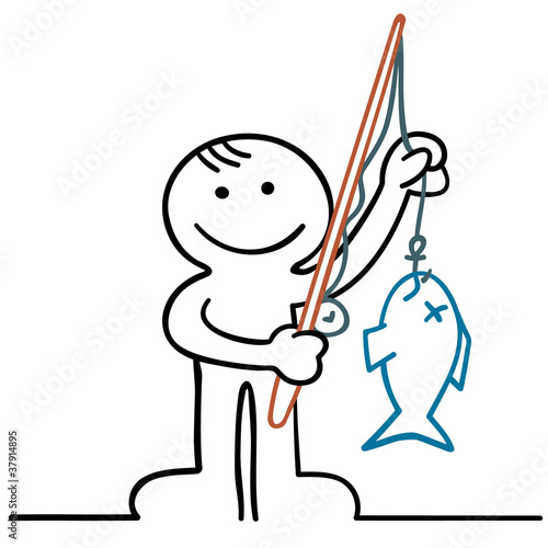 angler zeigt beute