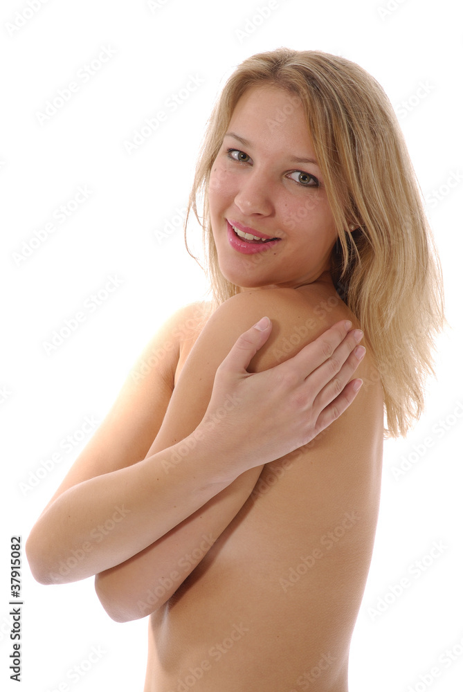 Obraz premium jeune femme blonde buste nu 19