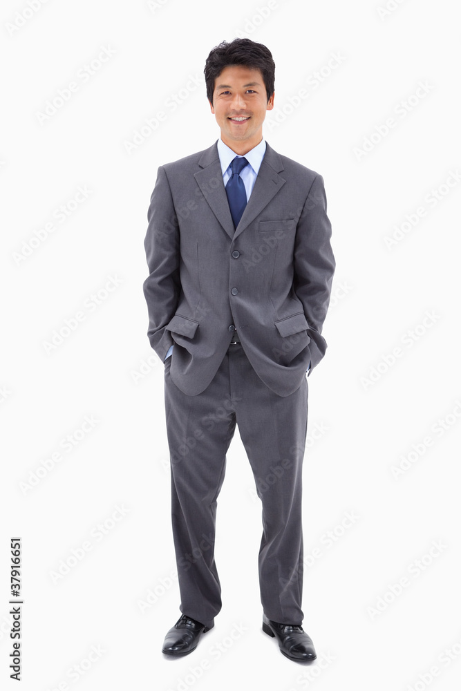 Portrait of a businessman standing up Portrait of a businessman standing up