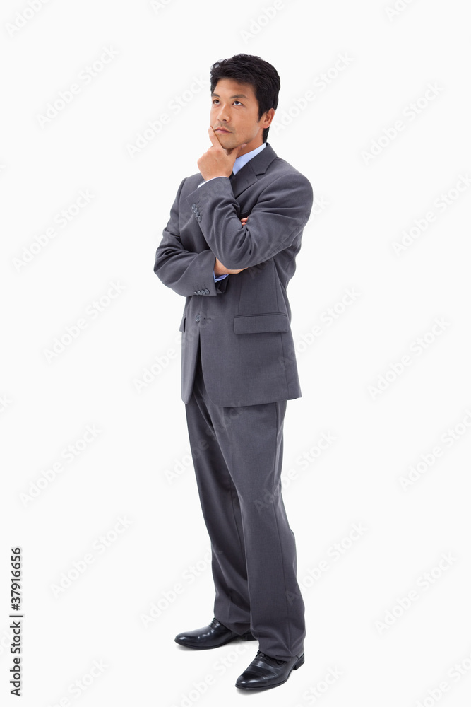Portrait of a thoughtful businessman with the arms crossed Portrait of a thoughtful businessman with the arms crossed