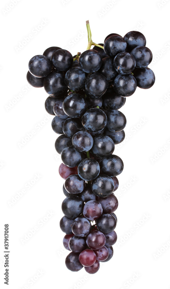 Ripe red and green grapes isolated on white Ripe red and green grapes isolated on white