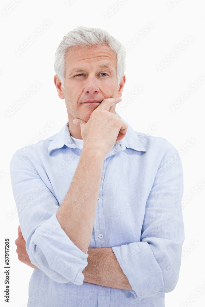 Portrait of a thoughtful mature man Portrait of a thoughtful mature man