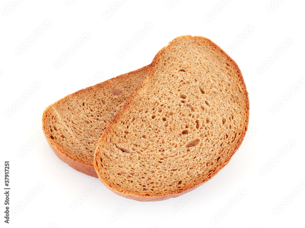 Bread isolated on white Bread isolated on white