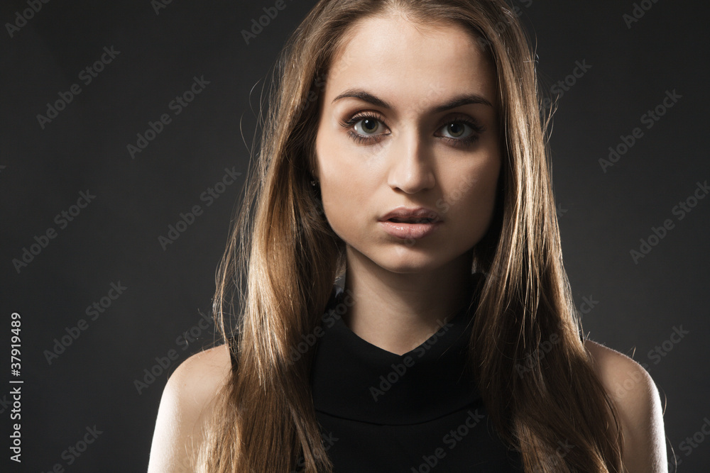 Beautiful model face portrait Beautiful model face portrait