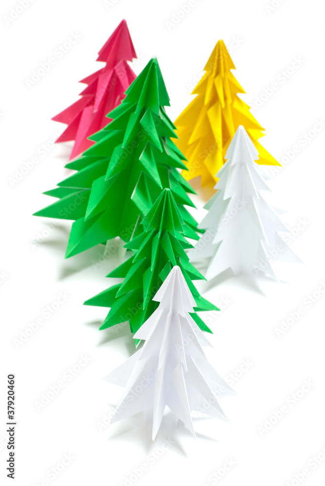 Obraz premium Christmas trees
