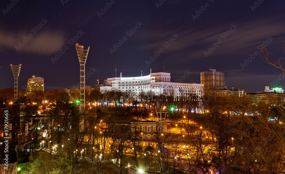 View of Dynamo stadium and Government House