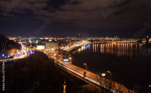 Night view of Kyiv