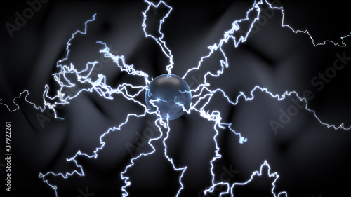 Obraz na plátně Electric discharge ball