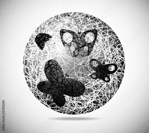 Magic abstract sphere
