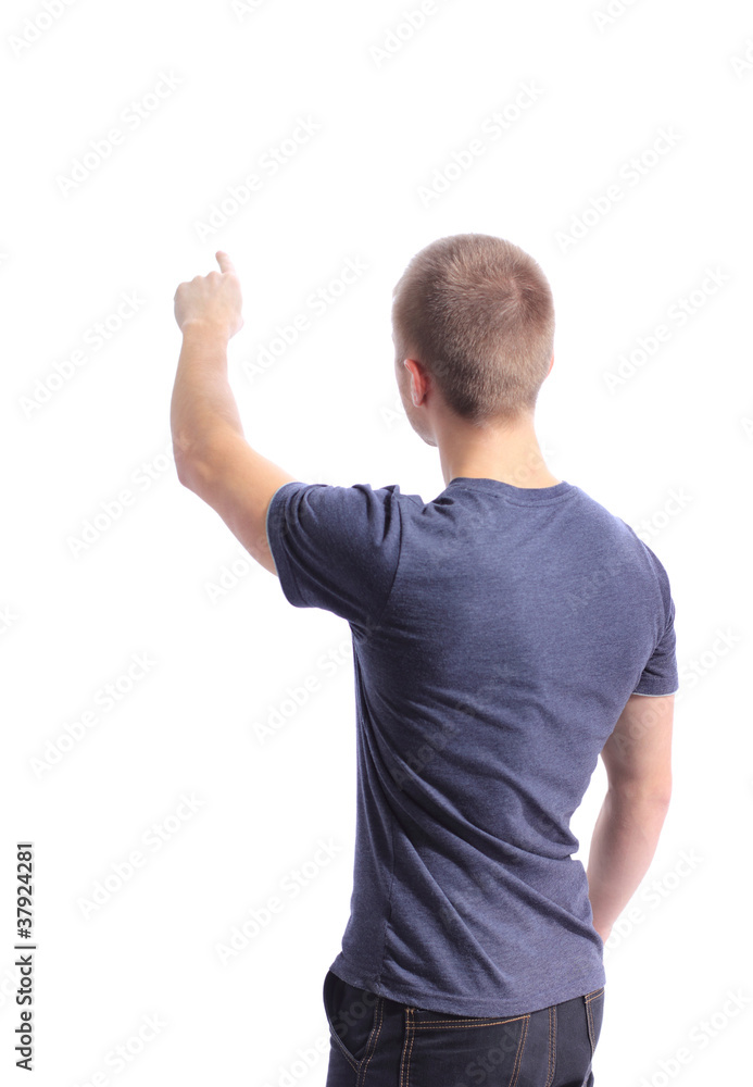 Photo of showing businessman Photo of showing businessman